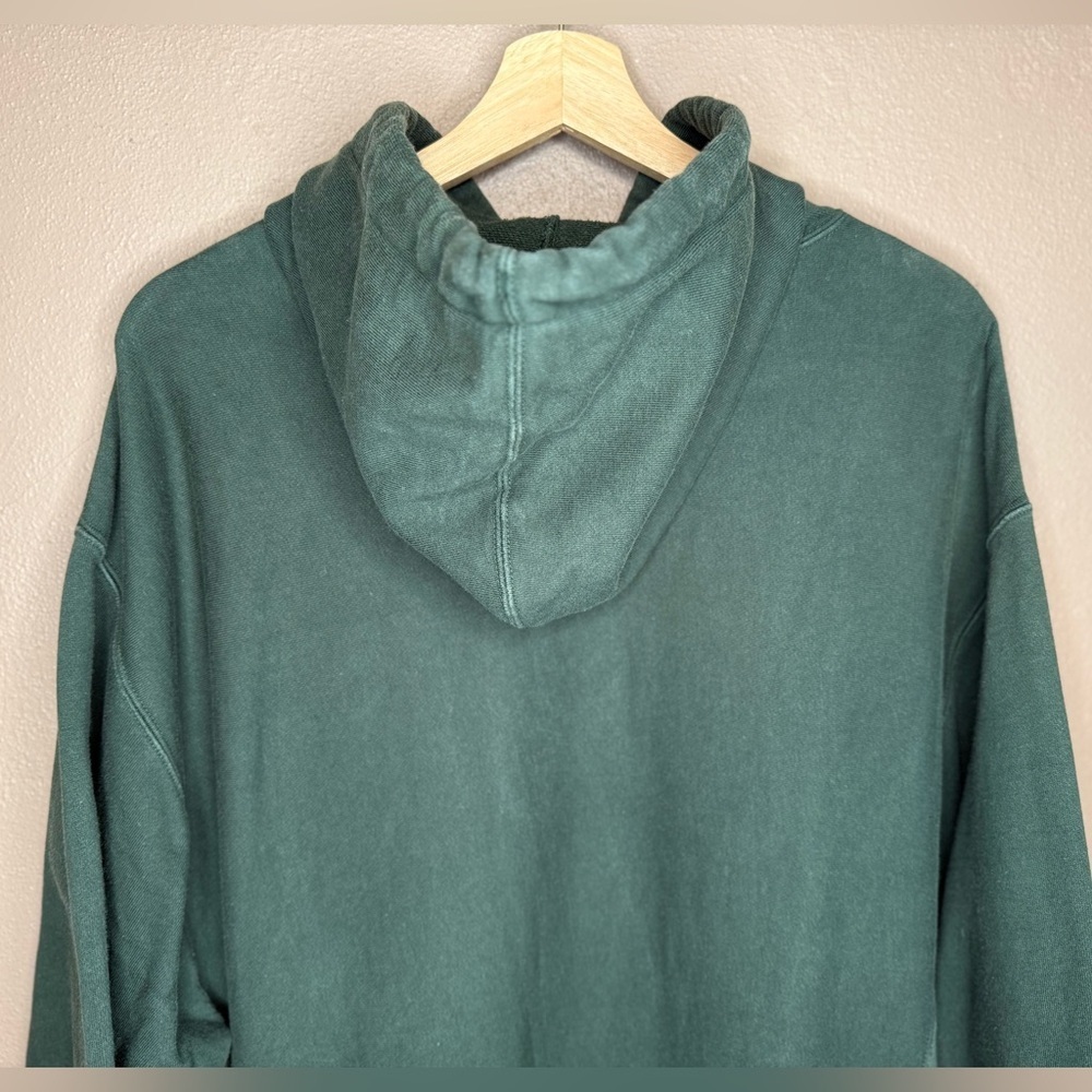 GAP Mens Vintage Dark Green Pullover Hoodie Size Medium Streetwear Retro Classic - Picture 13 of 16